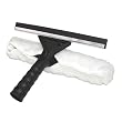 Combo Squeegee/Microfiber Scrubber - Black Handle