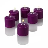 10 Hour Votive Candles Purple Mulberry Scented Set of 72 by Quick Candles