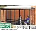 Smokin Shelter Dome Roof Four Sided With Left And Right Front Opening 15 X 76