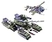 Transformers Armada BTR Built to Rule Megatron with Leader 1 Mini-Con & Cyclonus with Crumplezone Mini-Con, 161 Piece Set, Builds 2 Robots/Vehicles, 7058, Compatible with other Leading Building Systems