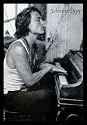 Johnny Depp (At Piano) White Wood-Mounted Movie Poster Print - 24" X 36"