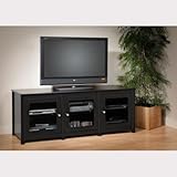 IMAGE OF Prepac Flat Panel Plasma/LCD TV 64 Inch Console w/ 3 Glass Doors