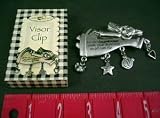 Guardian Angel Visor Clip, Silver Plate: Never Drive Faster Than Your Guardian Angel Can Fly.