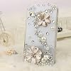 NOVA CASE 3D Bling Crystal iPhone Case for AT&T Verizon Sprint Apple iPhone 4/4S Flying Daisies