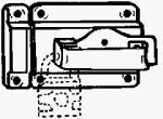 National #N101-600 Heavy Duty Swinging Door Latch