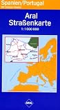 Aral Stra&szlig;enkarte Spanien / Portugal 1 : 1 000 000 - Mit City- und Durchfahrtspl&auml;nen - 
