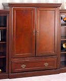Medium, Entertainment Wall Unit w/Drawer/Cherry