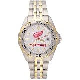 LogoArt Detroit Red Wings Men's All-Star Stainless Steel Watch