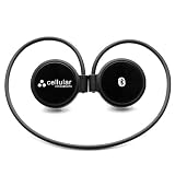 Wraparound EarHugger Bluetooth Stereo Headset - for all Bluetooth-Enabled Devices - with HiFi Stereo Streaming and Remote Music Controls, With Microfiber Cleaning Cloth
