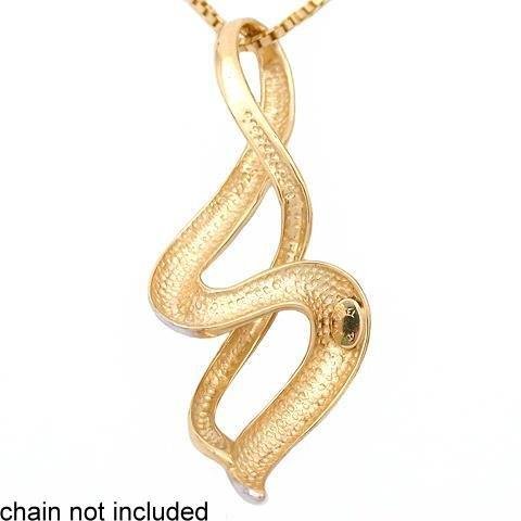 14K Two Tone Gold Unity Slide Pendant Necklace Jewelry