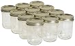 Jarden 00518 1 Pint Wide Mouth Canning Jars