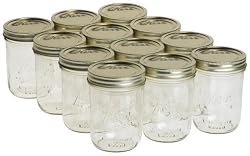 Kerr 0518 wide mouth mason jar pint, 16oz(case of 12)