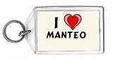 I Love Manteo Keychain