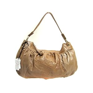 RENATO MINELLI Italian Designer Handbag Shoulder Bag Purse in Beige Leather