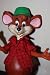 Bendable Poseable Hillbilly Mouse Rat with Green Hat and Red Shirt Dated 1992