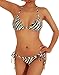 Cloris Murphy Women's Brazilian Bikini Halter Top & Scrunchie Butt Bathing Suit