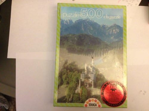 Educa 500 Piece Puzzle + Fix Puzzle - Neuschwanstein Castle