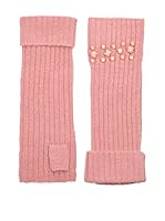 Alice Hannah Calentadores de Brazos Chunky Rib (Rosa)