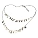 Starry Hearts Antique Bronze Metallic Collar Necklace