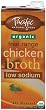 Pacific Natural Foods Organic Low Sodium Chicken Broth, 32-Ounce Containers (Pack of 12)