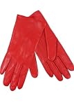Red Leather Gloves – Size Medium