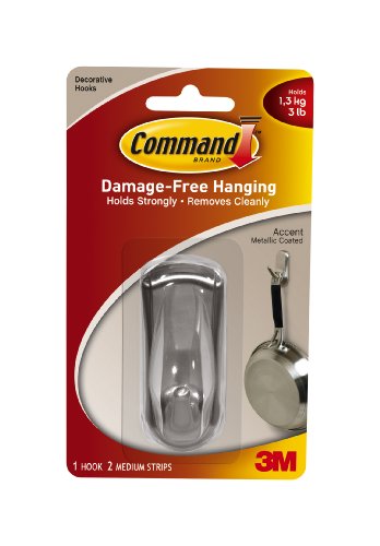 thanksgiving Command Medium Accent Brushed NickelB007DD9VSO