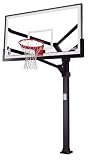 Spalding Arena View H Frame In-Ground Basketball System with 72-inch Aluminum H Framed Acrylic Backboard
