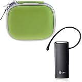 LG HBM-235 Wireless Bluetooth Headset + GTMax Green Bluetooth Carrying Pouc ....