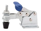 150 lbs. Cap., U-Bar, Flanged Base, T-Handle, Horizontal Handle Hold-Down Action Clamp, Economy Toggle Clamp (1 Each)
