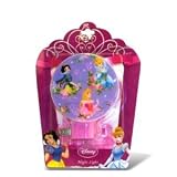 Disney Princess Night Light Purple Background Cinderella Belle Snow White