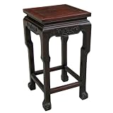 EXP Antique Style End/Accent Table Intricate Hand-carved Trim