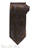 NEW Italian Hand Made Necktie Brown Silk Neck Tie