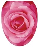 Toilet Tattoos TT-1900-O A Single Rose Design, Elongated