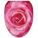 Toilet Tattoos TT-1900-O A Single Rose Design, Elongated