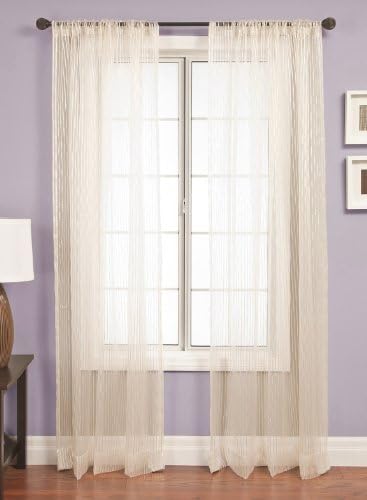 Diplomat Decor Hampton 96-Inch Rod Pocket Panel, Cream