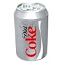 Koolatron DC10G Diet-Coke Can-Shaped 8-Can-Capacity Fridge, Silver