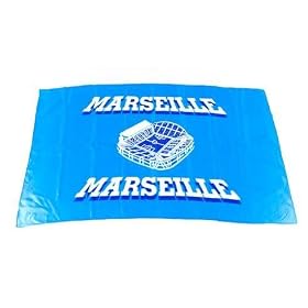 *** PROMOTION *** Drapeau supporter - Olympique de Marseille OM - 150 x 90 cm