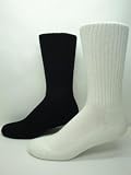 Mens 100% Cotton Diabetic Cushion Sole Socks (2 Pair)