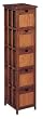 Hazelnut 5 Drawer CD Storage Chest-<i>Ground Shipping Only</i>