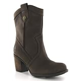 Hush Puppies Fieldfare Brown Leather Womens Boots