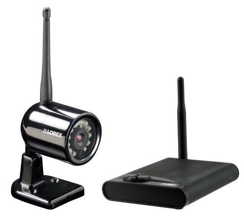 Lorex LW1020 Color Wireless Remote Surveillance System with Indoor/Outdoor Night Vision Camera (Black)