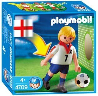 Childrens Toyshop  Toys : Playmobil Sports 4709: Football Player - England