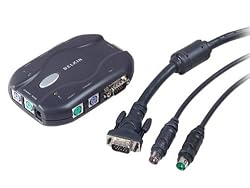 Belkin 2-Port KVM Switch with Bundled Cables (F1DJ102P-B)