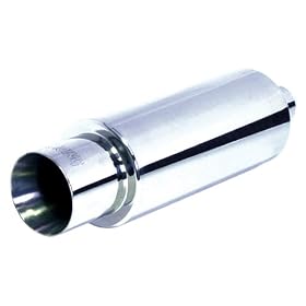 3A Racing 63-0516 Muffler Universal Bullet 4-1/2" Tip