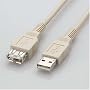 ELECOM USB�����P�[�u�� USB(A)�I�X-USB(A)���X 5.0m �x�[�W�� USB-EA5