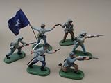 Britains Deetail American Civil War, General Robert E Lee Virginia Confederate Infantry with Bonnie Blue Flag, Hand Painted 54mm Collectible Toy Soldiers and Playset Figures by Britains Deetail