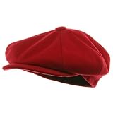 41H2BbUBr%2BL. SL160  Big Apple Melton Wool Cap   Red