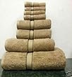 Luxury Egyptian Cotton 6 Pcs Towel Set Natural