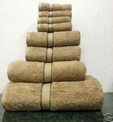 Luxury Egyptian Cotton 6 Pcs Towel Set Natural