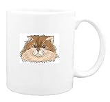 Mug with head, himalayan, cat, face, feline, maltese